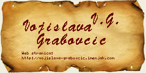Vojislava Grabovčić vizit kartica